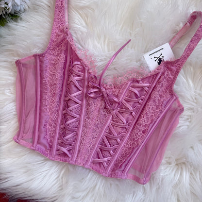 Victoria's Secret Classic Dream Angels Lace Corset/Bustier Top - New