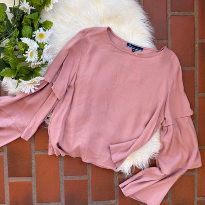 Pink Rayon Soft Flowy Blouse - New with Tags