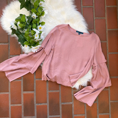 Pink Rayon Soft Flowy Blouse - New with Tags