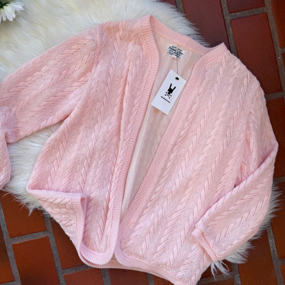 Vintage 1970s Delicate Knit Cardigan - Size XS/S