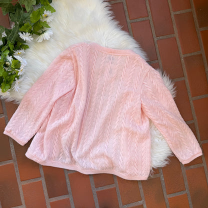 Vintage 1970s Delicate Knit Cardigan - Size XS/S