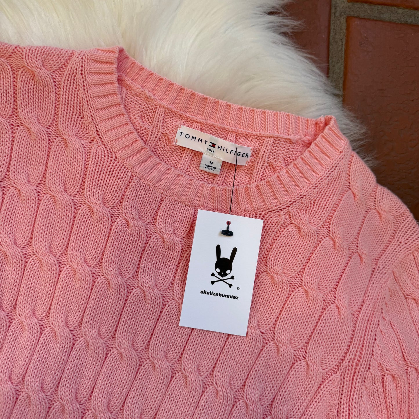Tommy Hilfiger Vintage Cotton Cable Knit Crew