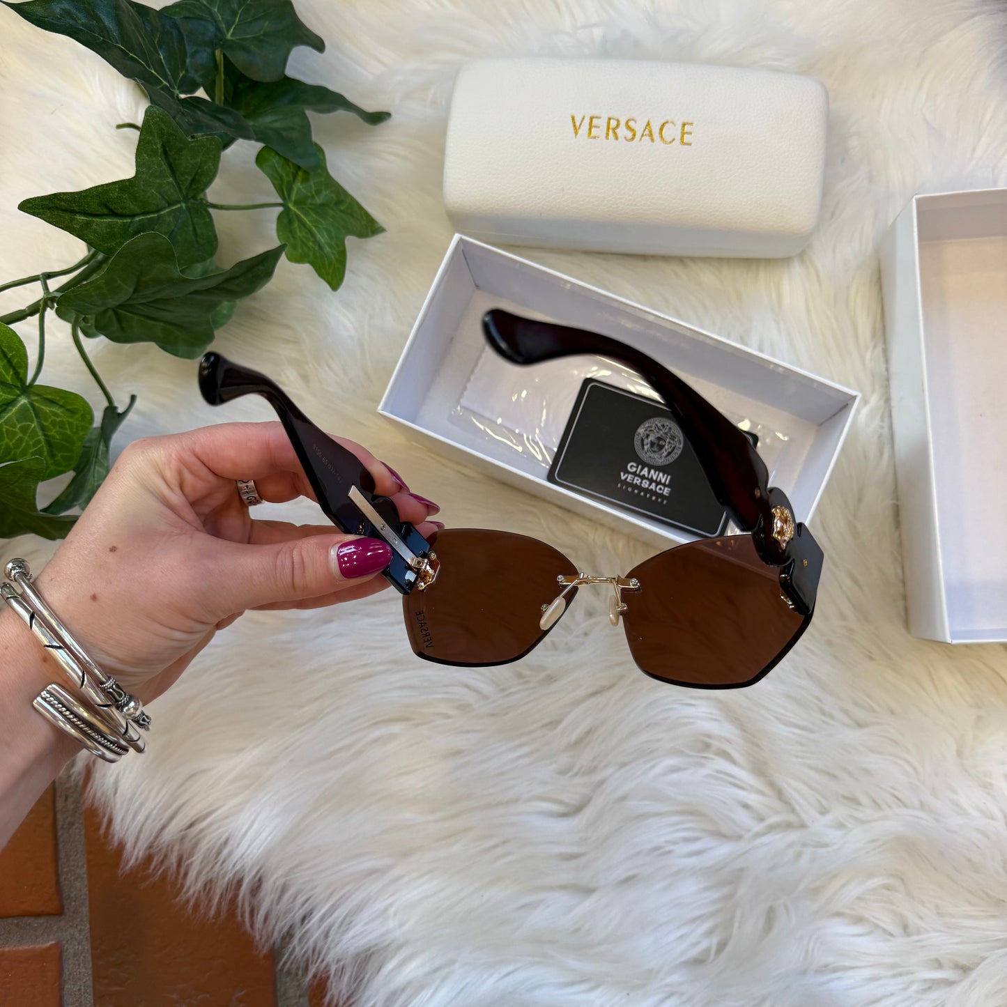 Versace Authentic Movie Star Sunglasses - Includes Box, Case & Cloths