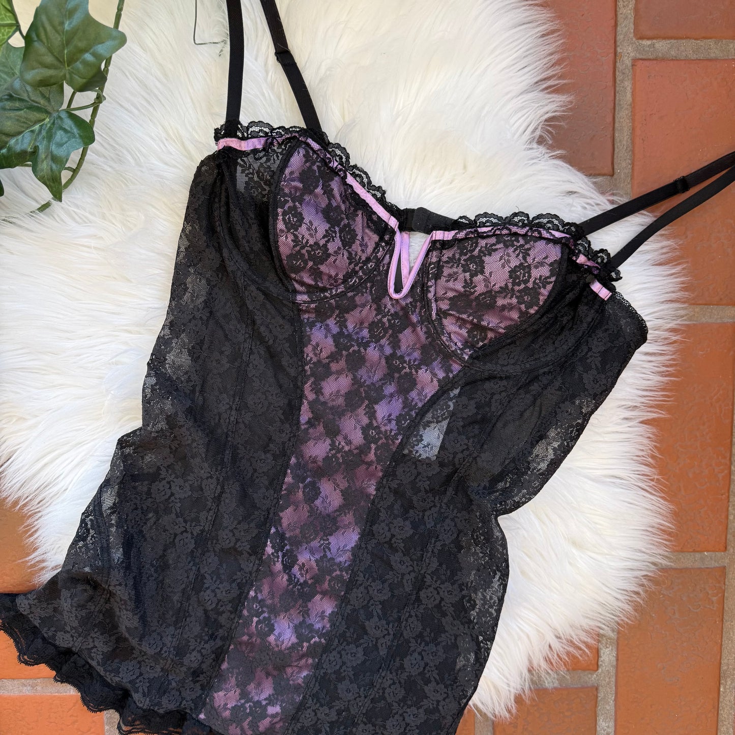 Victoria's Secret Vintage Y2K Lace Babydoll - S/M