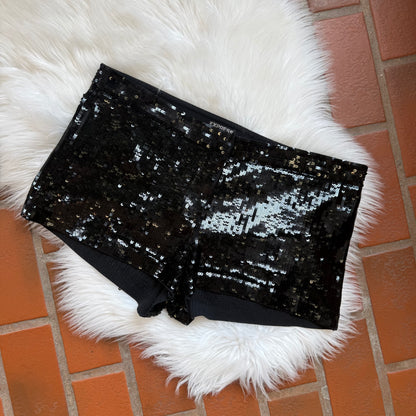 Vintage Express Sequin Low Rise Micro Shorts - M/L