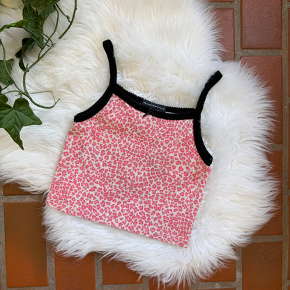 Brandy Melville Retired Pink Cheetah Tank