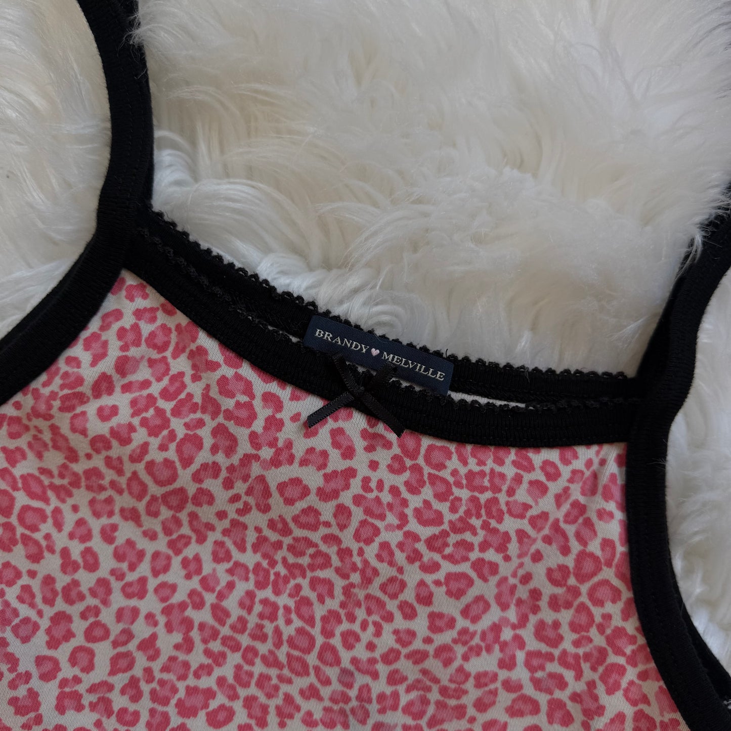 Brandy Melville Retired Pink Cheetah Tank