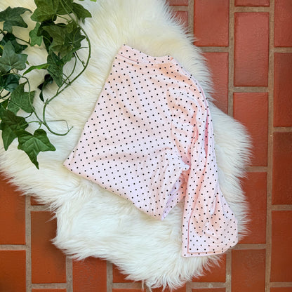 Pink Polka Dot 100% Cotton Top - L/XL/XXL