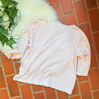 Pink Polka Dot 100% Cotton Top - L/XL/XXL