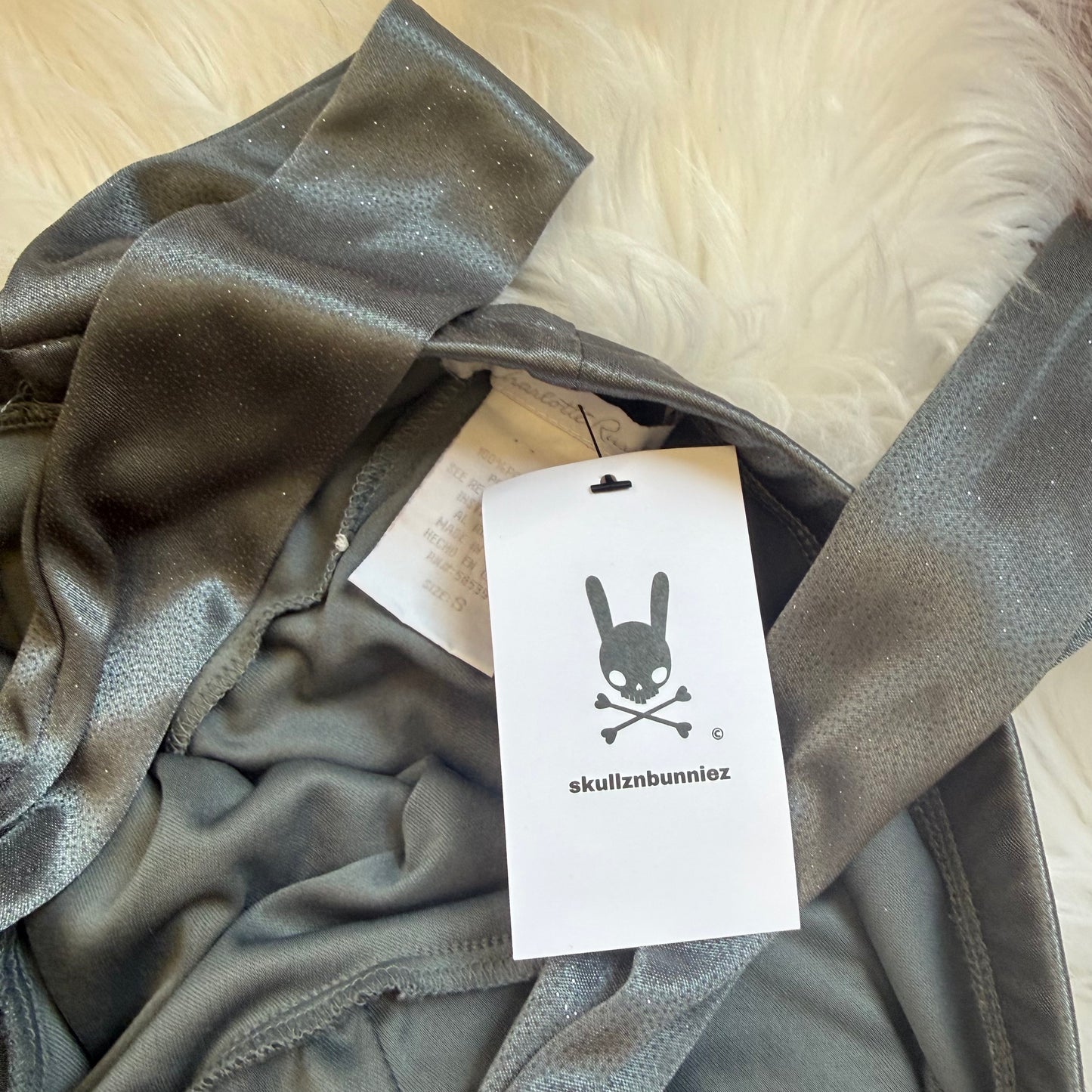 Vintage Y2K Charlotte Russe Gunmetal Sparkle Gown - XS/S