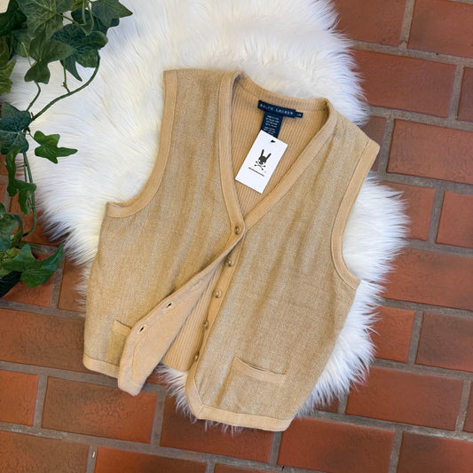 Ralph Lauren Vintage Blue Label Vest - Size M/L
