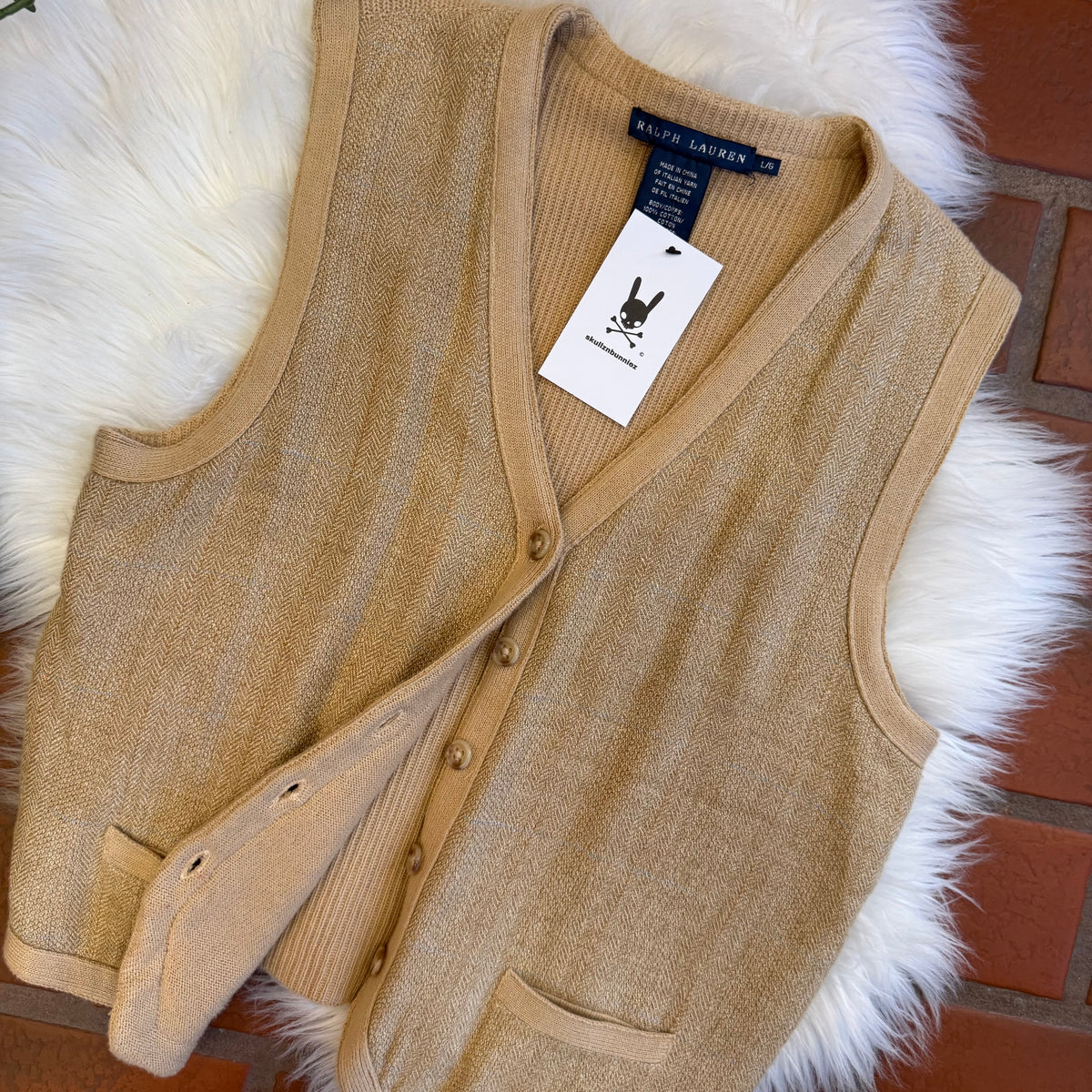 Ralph Lauren Vintage Blue Label Vest - Size M/L
