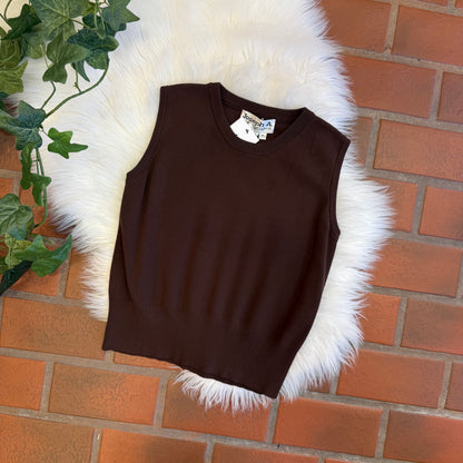 Vintage Joseph A Brown Knit Tank