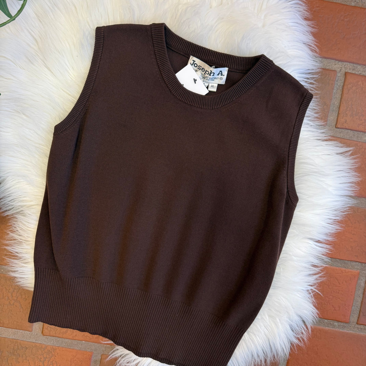 Vintage Joseph A Brown Knit Tank