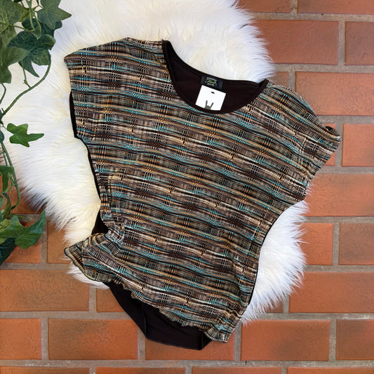 Vintage Patterned Slinky Top