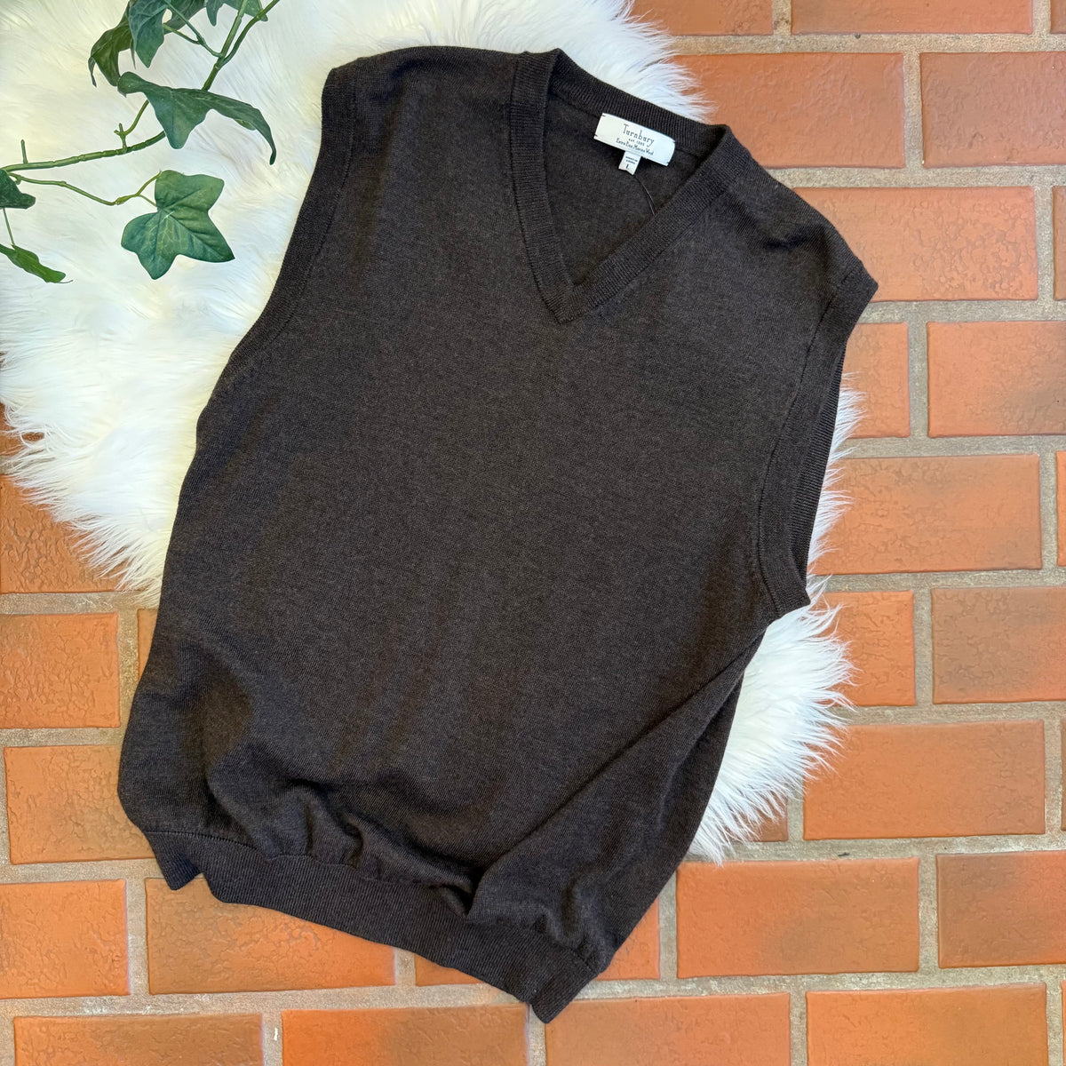 Vintage Turnbury Extra Fine Merino Wool Sweater Vest