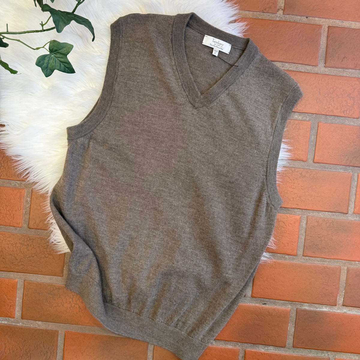 Vintage Turnbury Extra Fine Merino Wool Sweater Vest