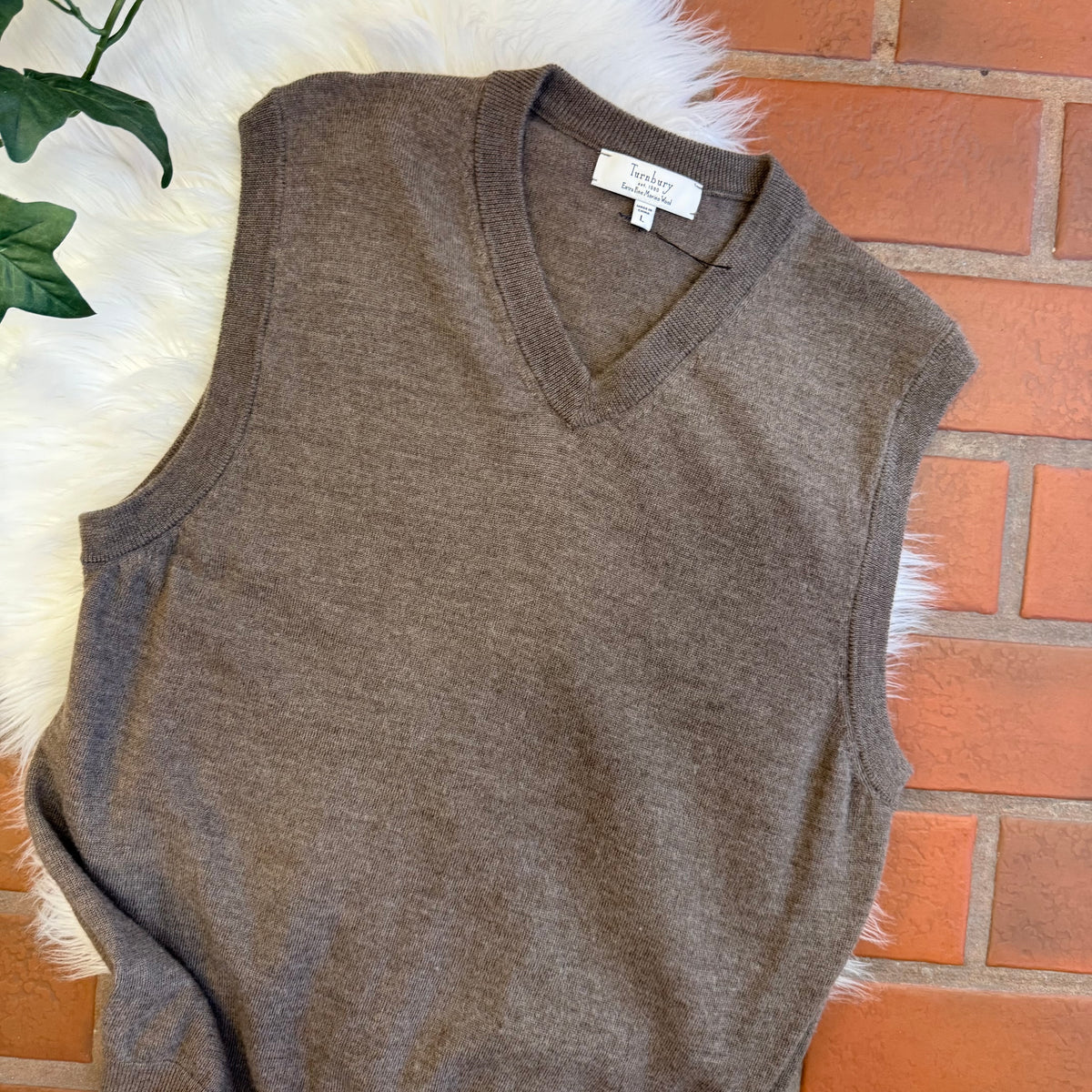 Vintage Turnbury Extra Fine Merino Wool Sweater Vest