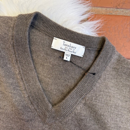 Vintage Turnbury Extra Fine Merino Wool Sweater Vest