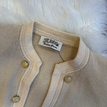 Vintage St John Knits Designer Short Sleeve Blazer/Crop Jacket - XS/S