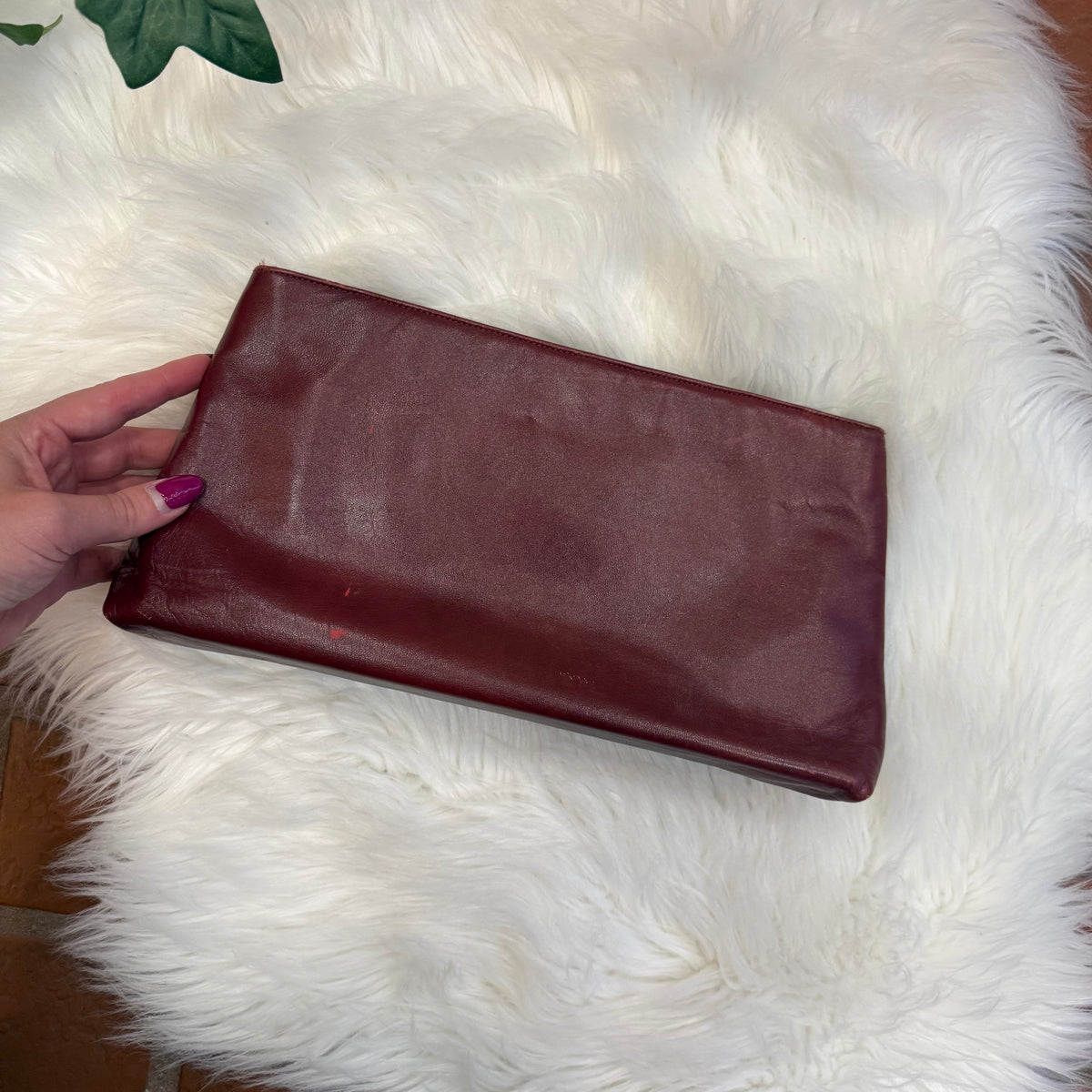 Vintage Etienne Aigner Leather Clutch/Envelope Bag