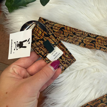 J.Crew Vintage 100% Silk Paisley Belt - New