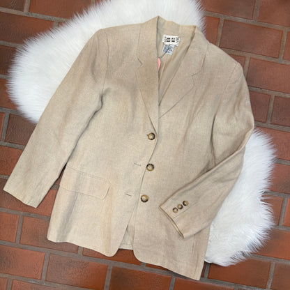 Vintage Talbots 100% Linen Blazer - S/M