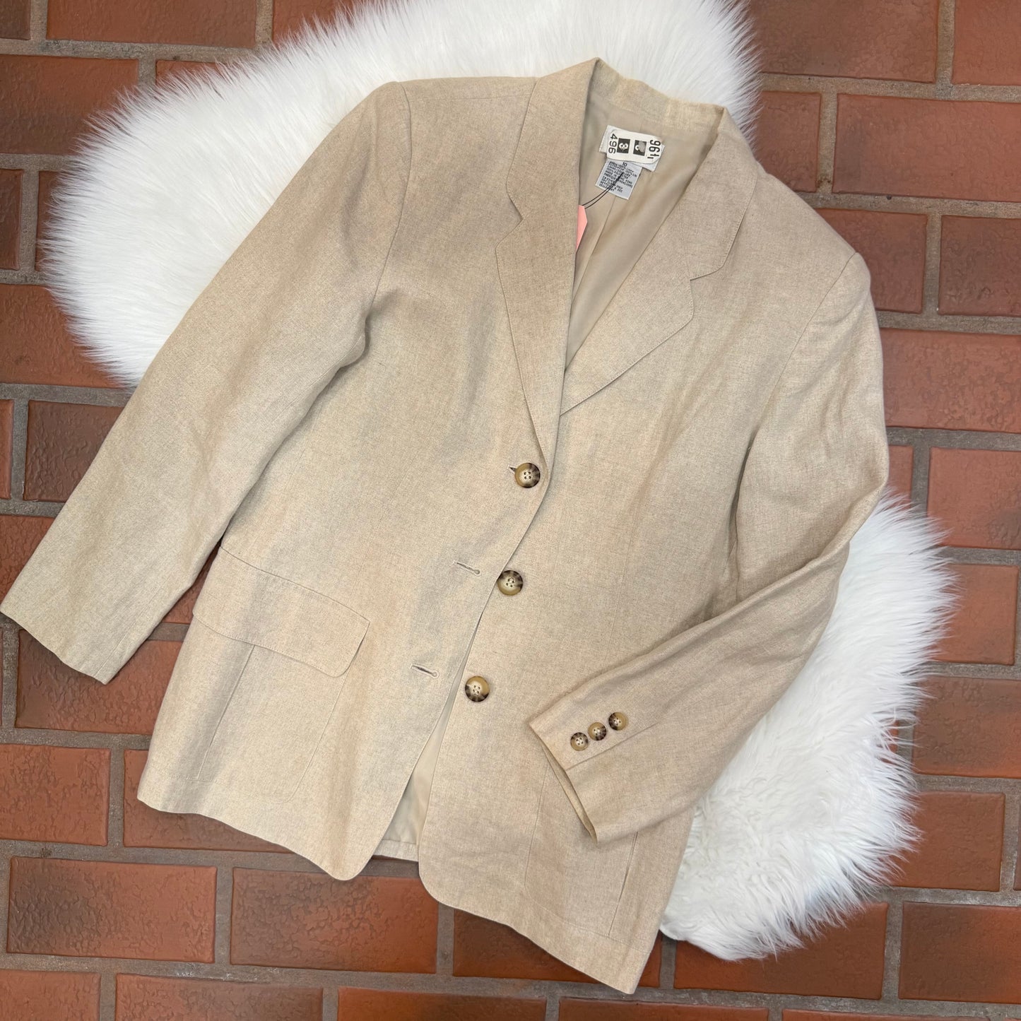Vintage Talbots 100% Linen Blazer - S/M
