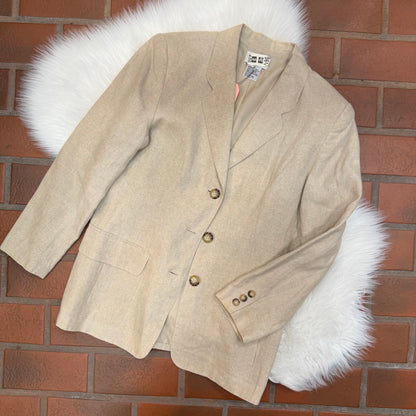 Vintage Talbots 100% Linen Blazer - S/M