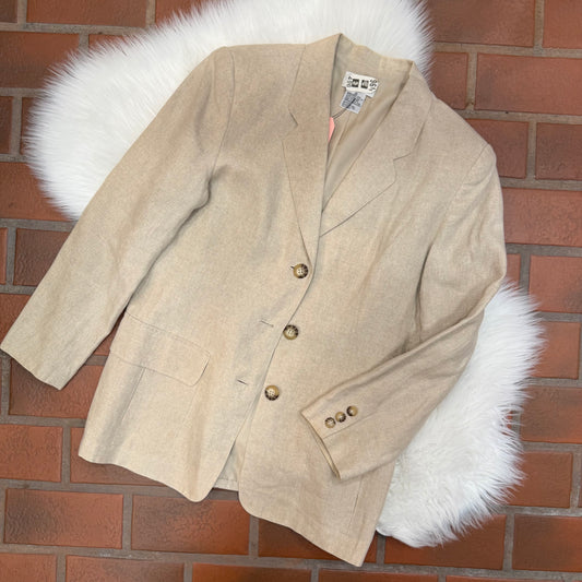 Vintage Talbots 100% Linen Blazer - S/M