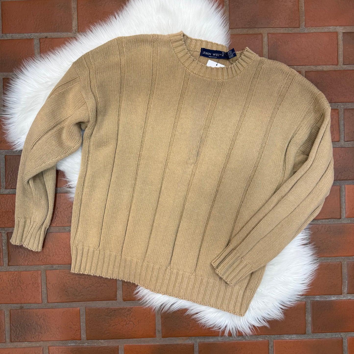 Vintage "John Weitz" Cotton Knit Pullover