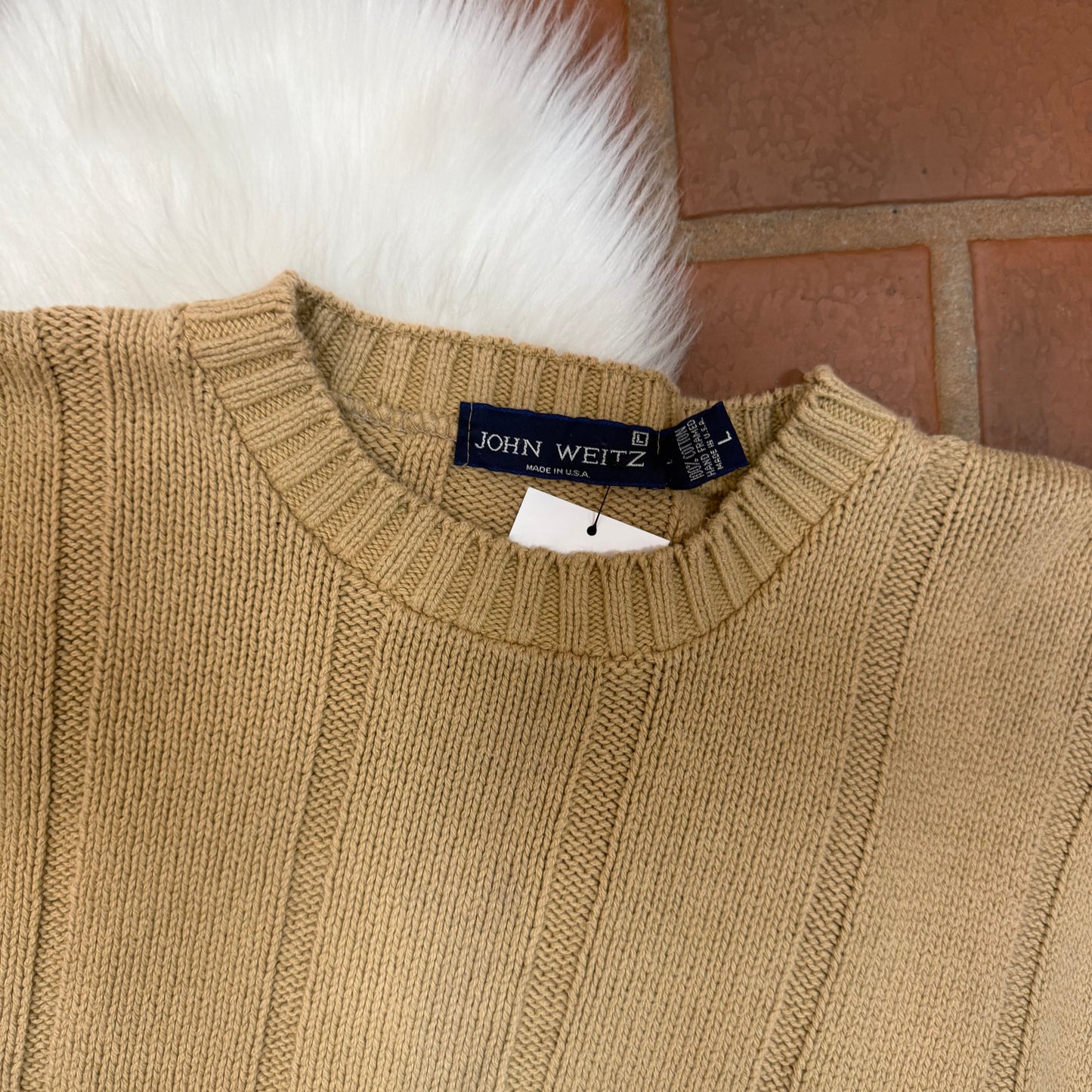 Vintage "John Weitz" Cotton Knit Pullover