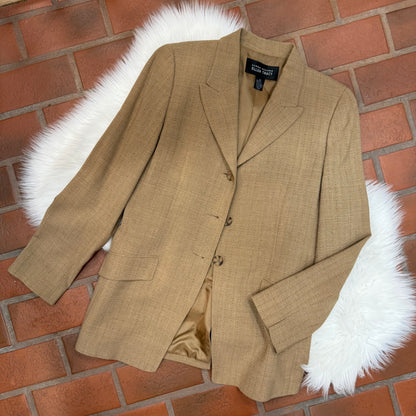 Ellen Tracy Vintage Designer Wool Blend Blazer