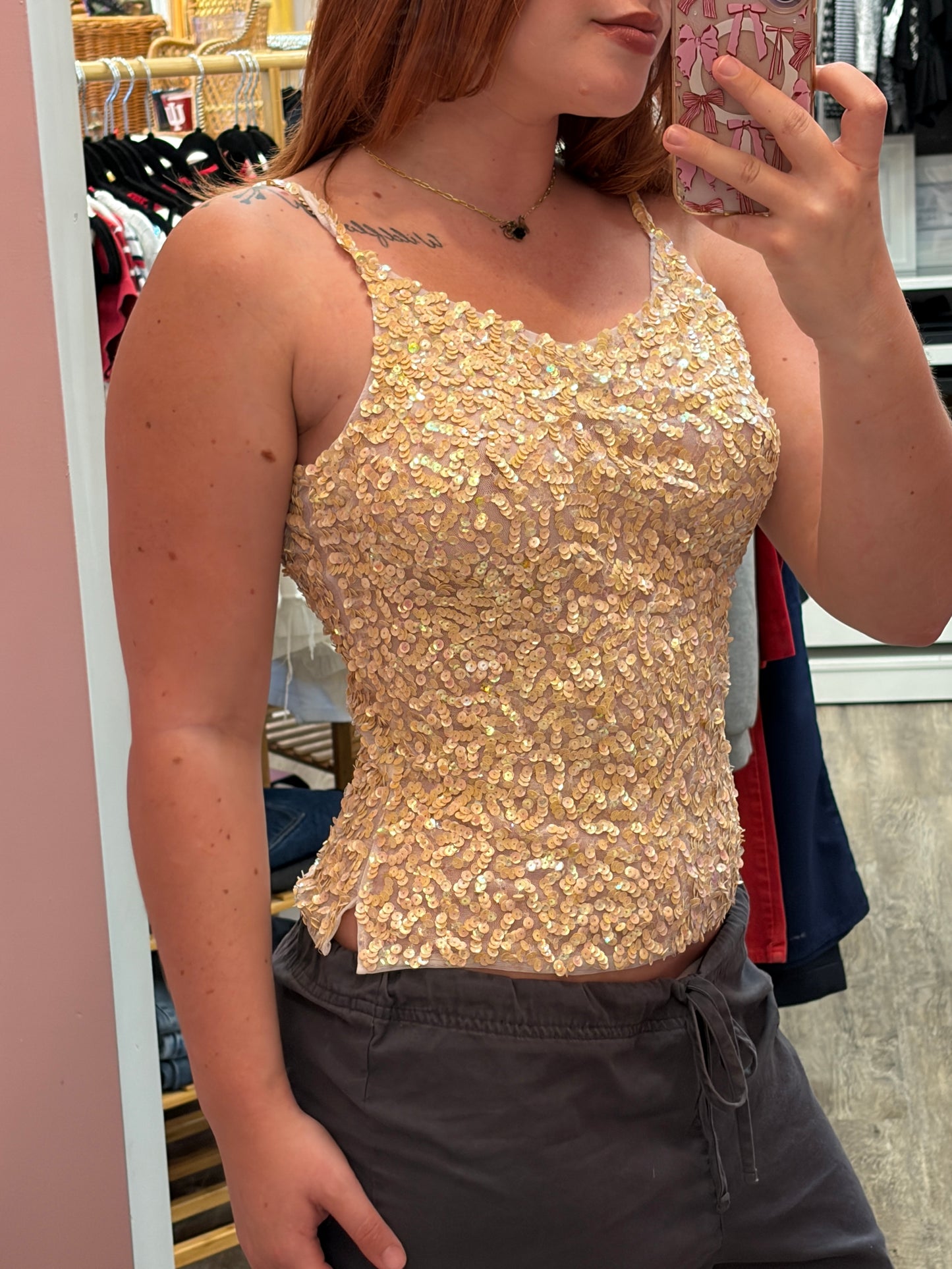 RARE Vintage Sparkle Top - Size XS, S, M