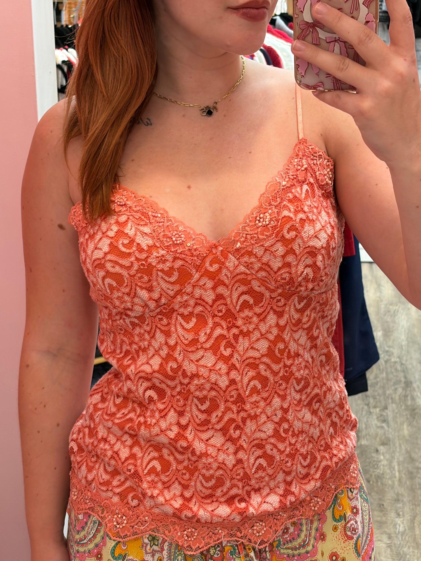 Vintage Lace Camisole - Size L