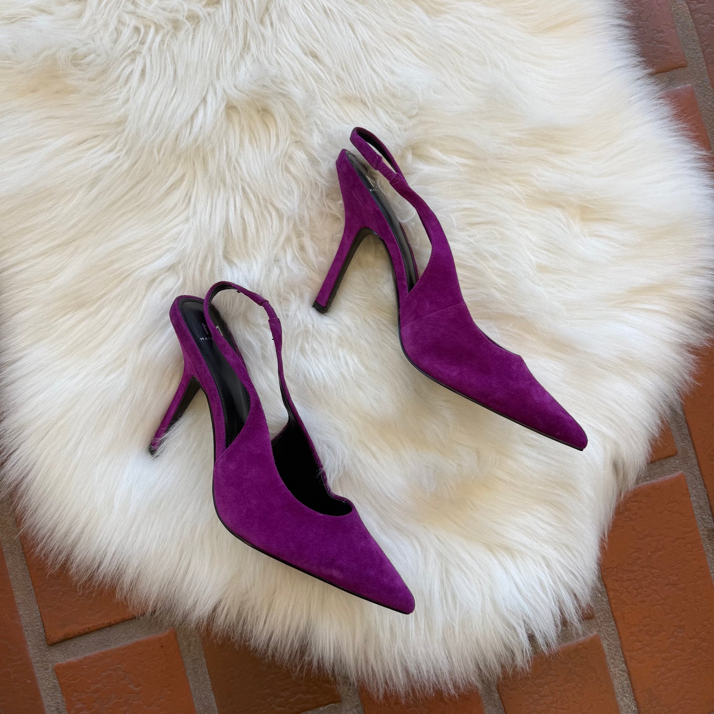 Marc Fisher Purple Suede Heels - Size 8.5