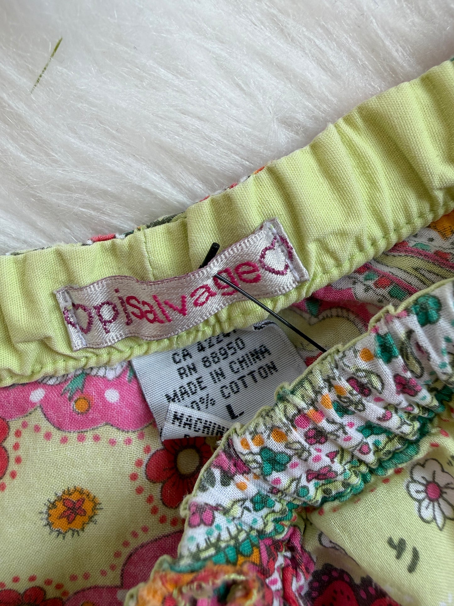 PJ Salvage Paisley Cotton Lounge Pants - M/L