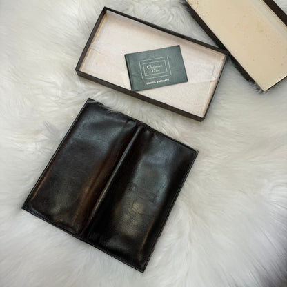 Christian Dior Vintage Authentic Leather Bifold Wallet - New