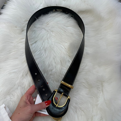 Escada Vintage Designer Leather Statement Belt