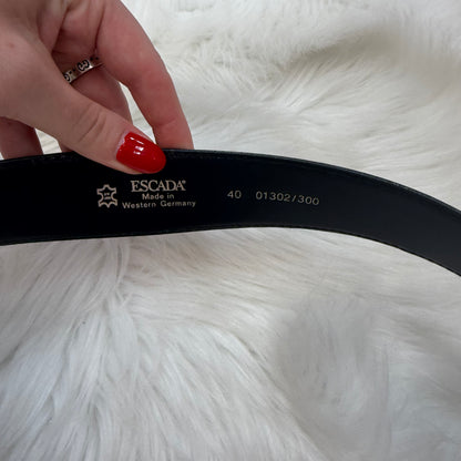 Escada Vintage Designer Leather Statement Belt