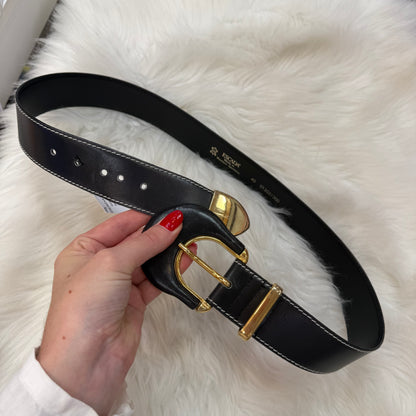 Escada Vintage Designer Leather Statement Belt