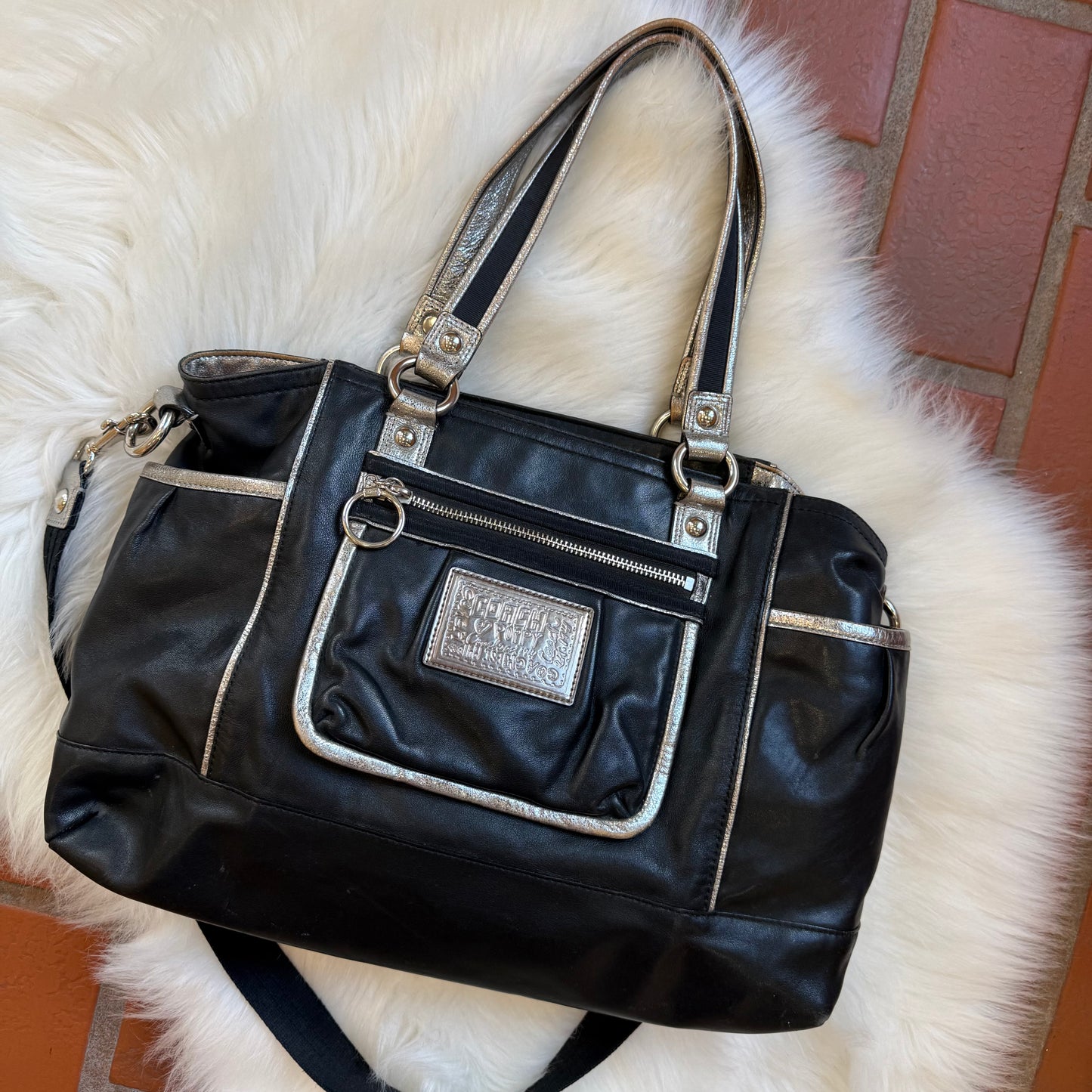 Coach Y2K Poppy Leather Tote - Excellent Condition