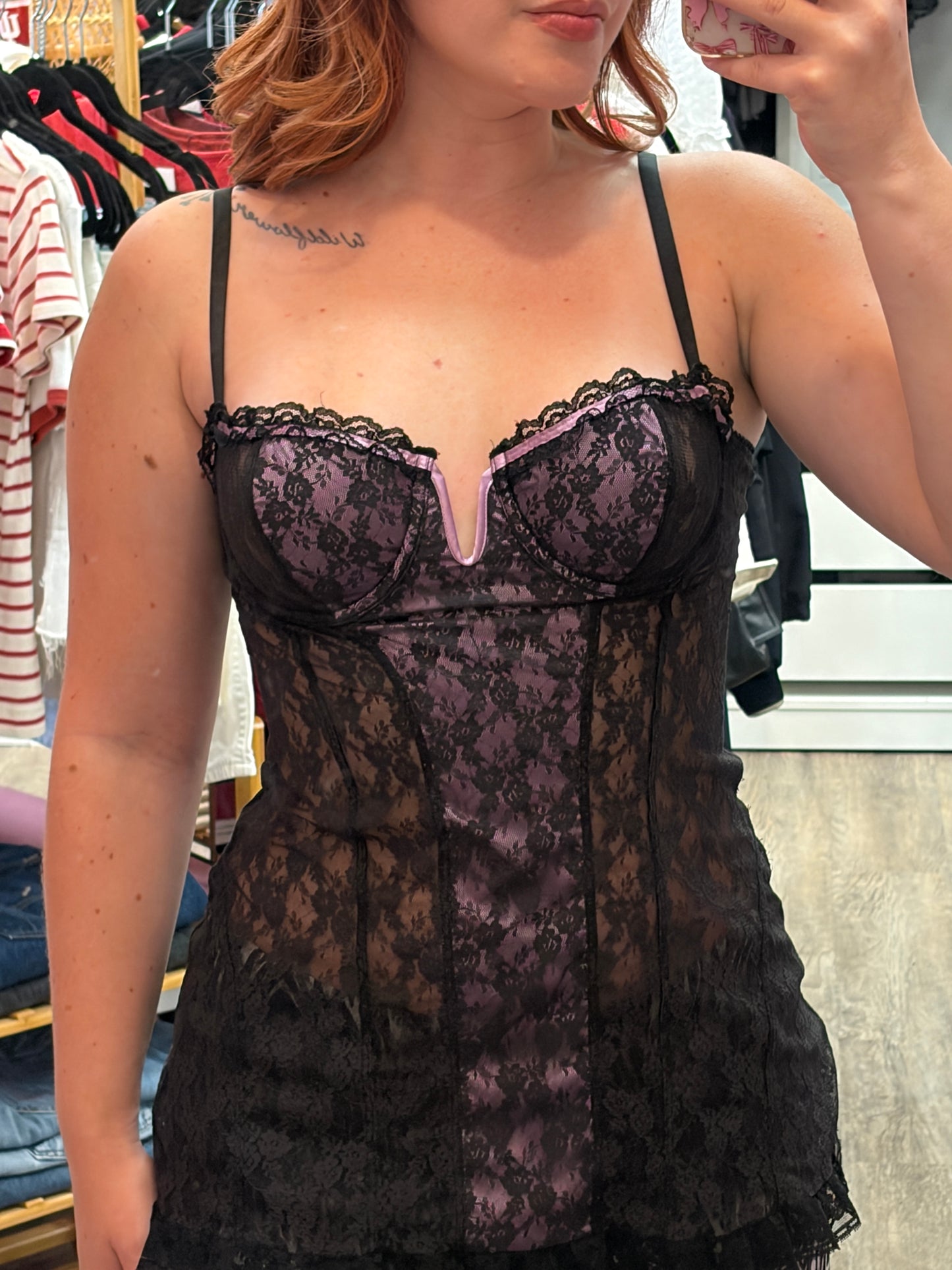 Victoria's Secret Vintage Y2K Lace Babydoll - S/M
