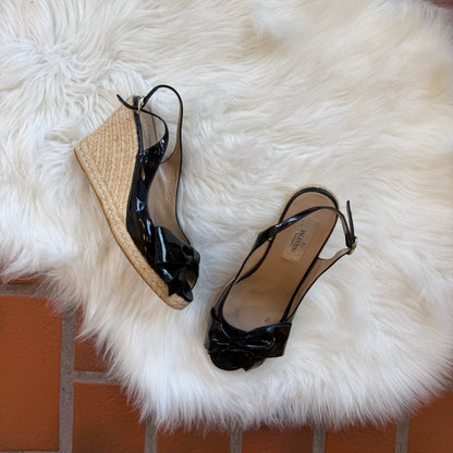Valentino Garavani Authentic Bow Wedges - 7.5/8