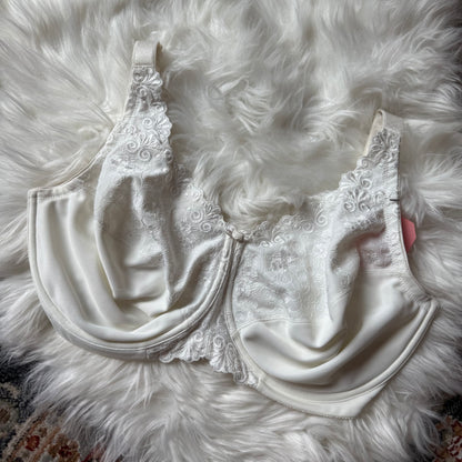 Cabernet White Lace Bra - 36H