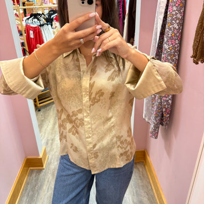Vintage Jones New York 100% Silk Floral Blouse