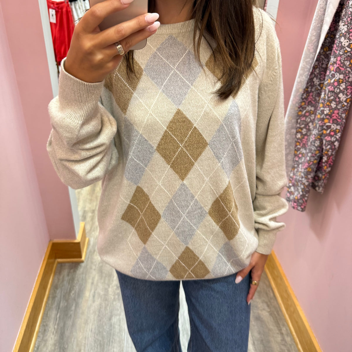 Vintage Dockers by Levi's Argyle Knit Pullover