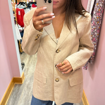 Vintage Talbots 100% Linen Blazer - S/M