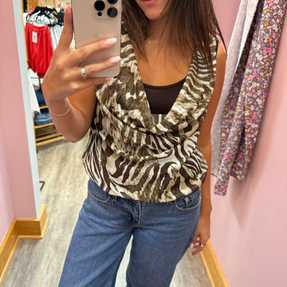 Vintage Cowl Neck Top