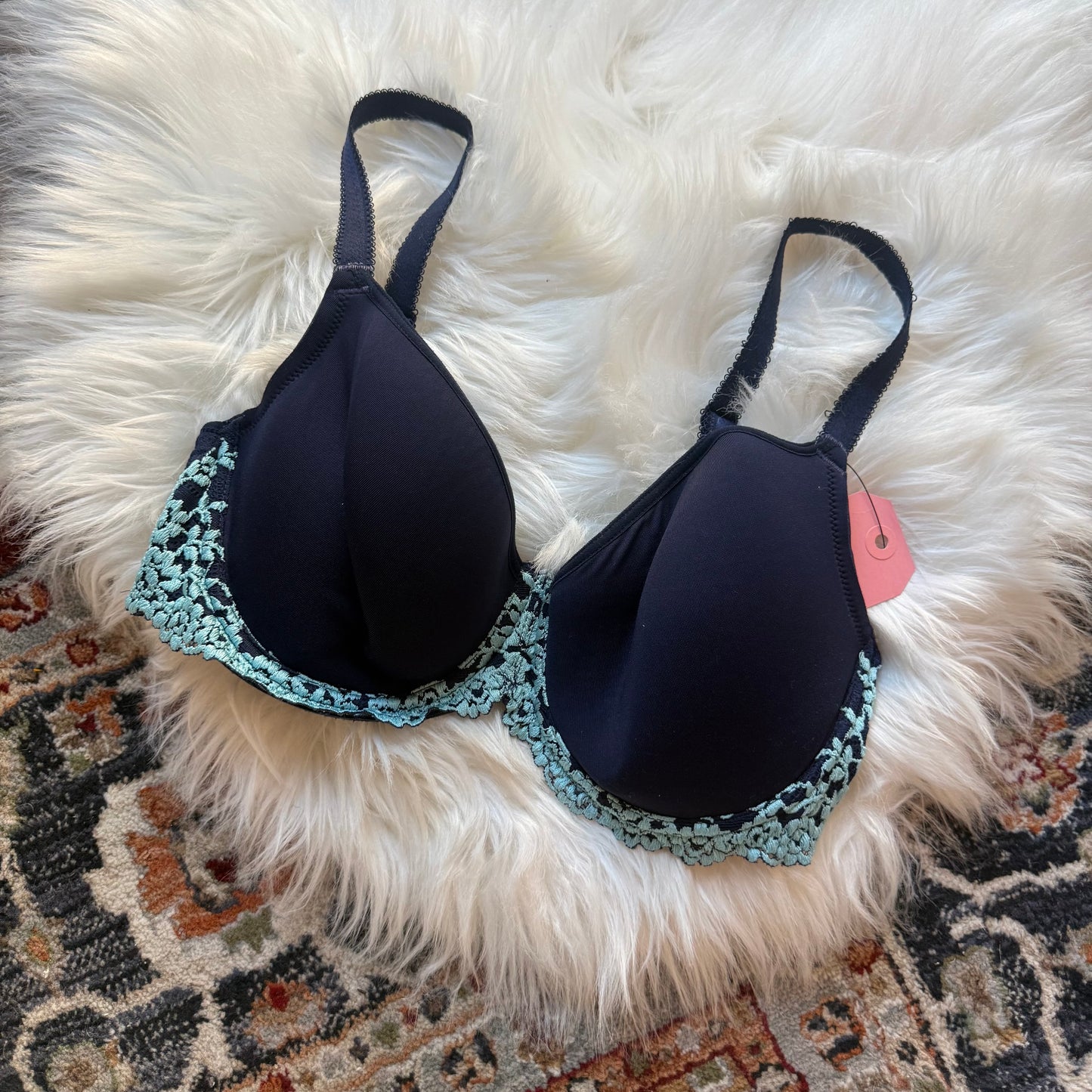 Wacoal Blue Lace T Shirt Bra - 34D